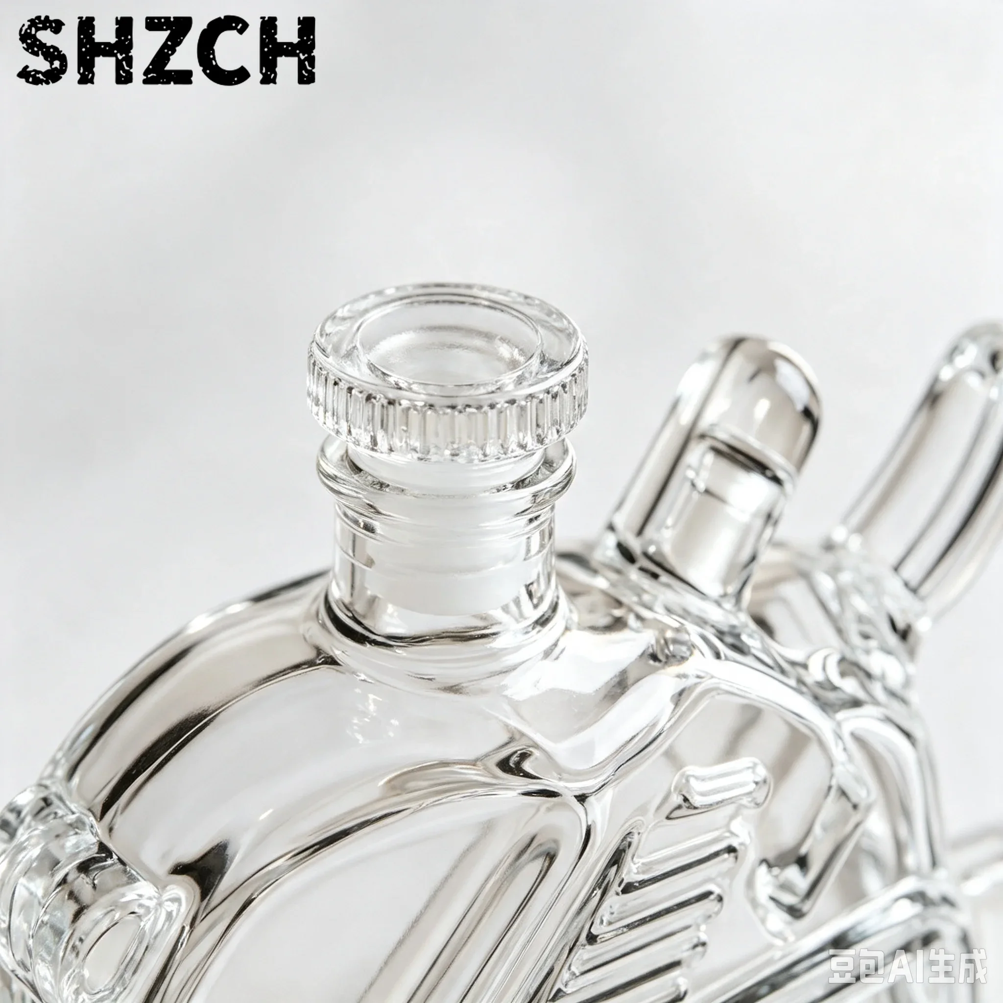 Vintage Collectible Bottles - Eski Model Zincir Testere Şeklinde Cam
