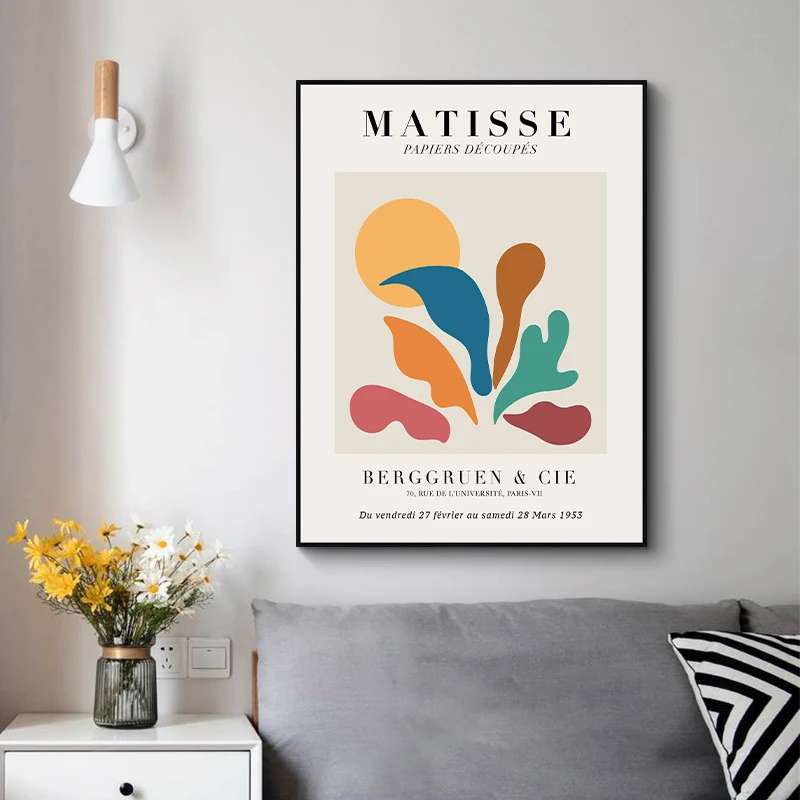 Vintage Collectible Posters - Tuval Boyama Vintage Henri Matisse Ünlü