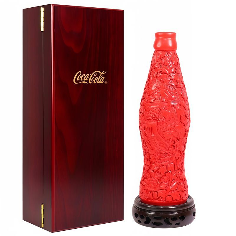 Vintage Collectible Bottles - Cola Vintage Oyma Lakeli Şişe, Büyük