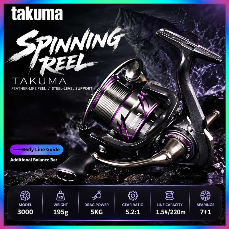 Developing Tank Reel - Takuma Lingxi 3000s Hafif Spinning Makarası,