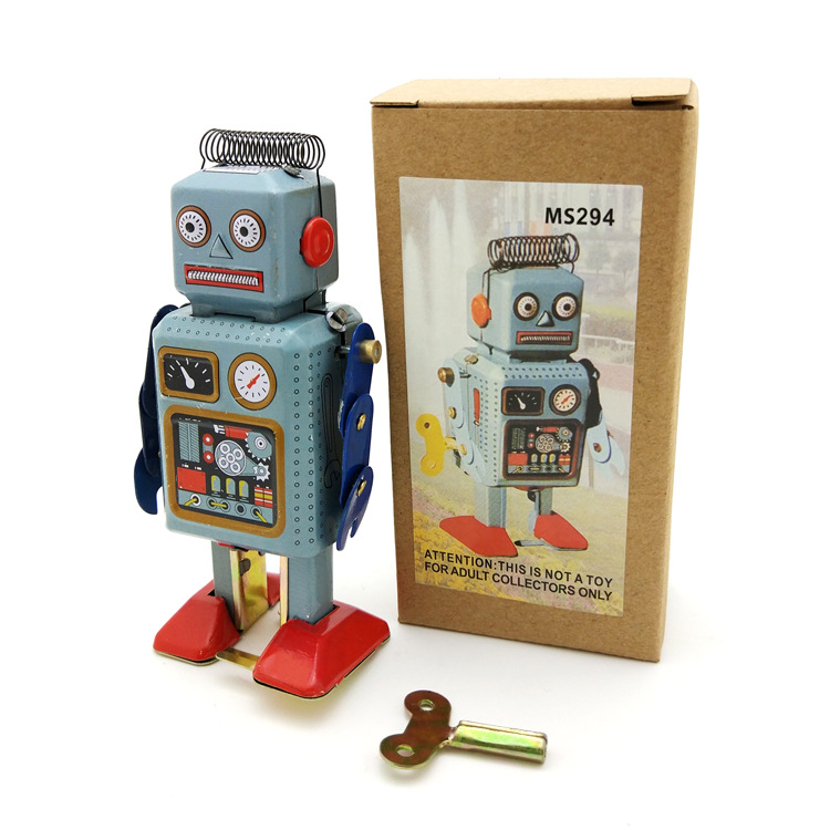 Vintage Collectibles Store - Vintage MS294 Teneke Kurmalı Robot, Retro