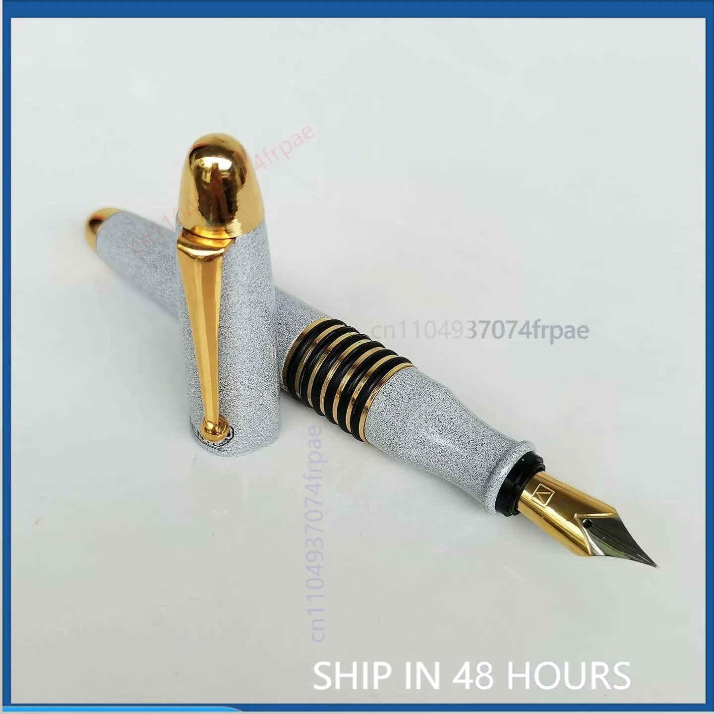Vintage Collectible Pens - Beyaz, Kalın Uçlu, Katı Bakır Gövdeli