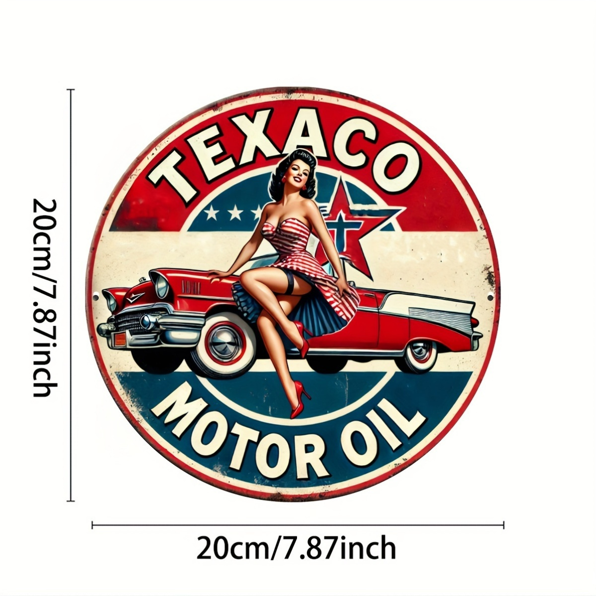 Texaco Motor Yağı Vintage Alüm - Vintage Collectible Plates incelemesi ve fiyatı
