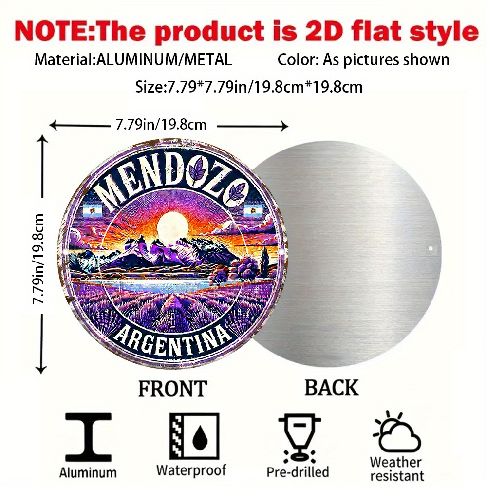 2D Düz, 2D Düz Retro Mendoza A - Vintage Collectible Plates incelemesi ve fiyatı