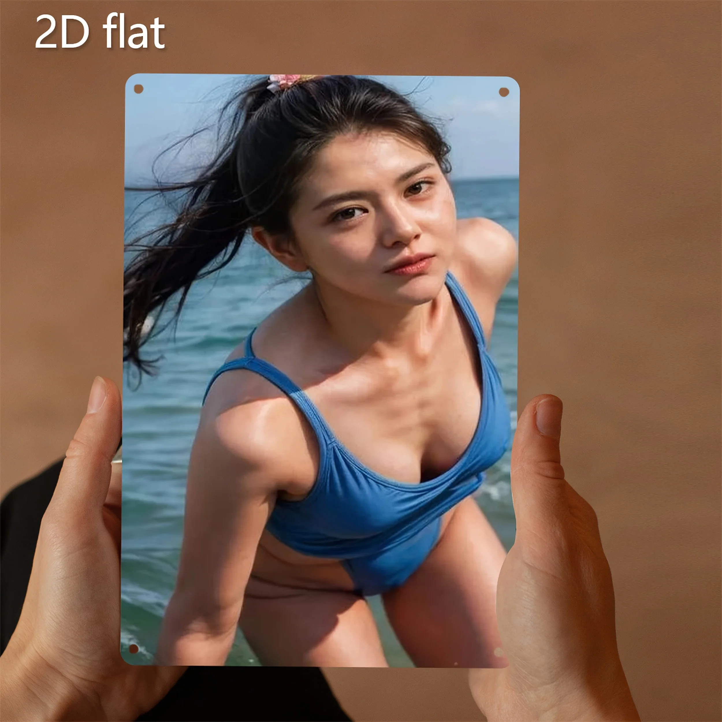 2D Metal Tabela, Bikini Havuz  - Vintage Collectible Plates incelemesi ve fiyatı