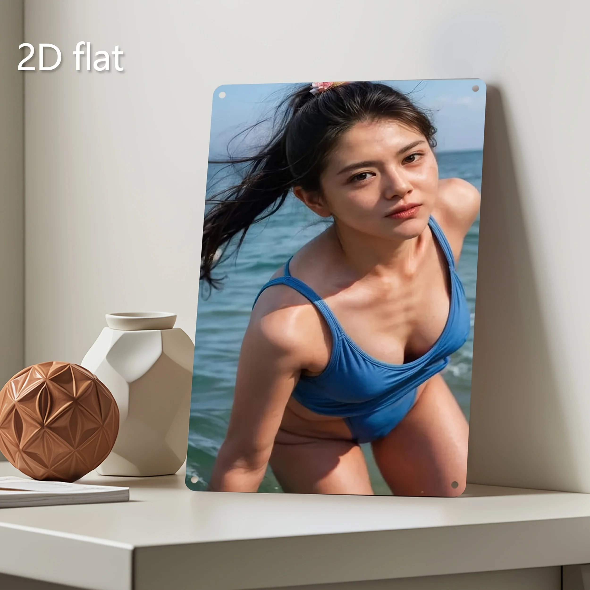 2D Metal Tabela, Bikini Havuz  - Vintage Collectible Plates incelemesi ve fiyatı