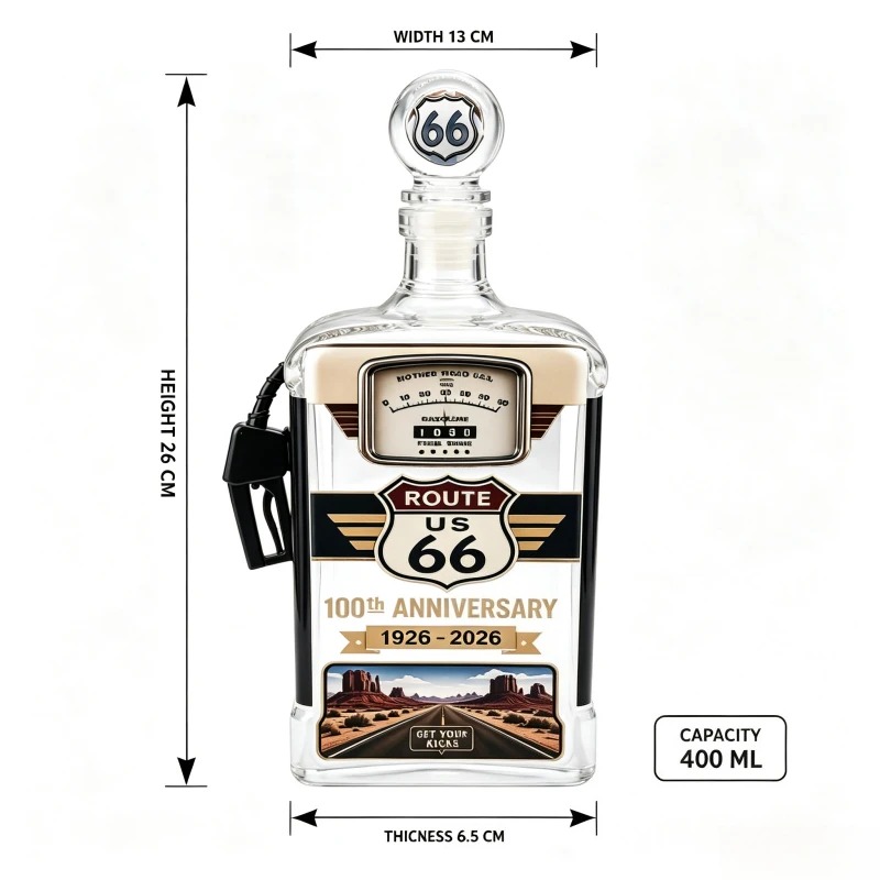 US Route 66 Cam Viski Sürahisi - Vintage Collectible Liquor Bottles incelemesi ve fiyatı