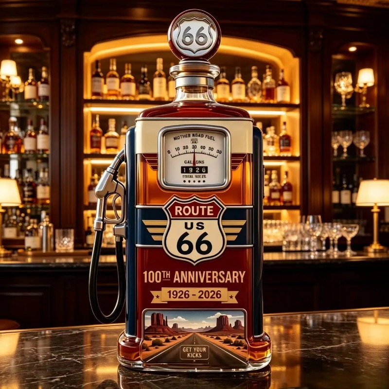 US Route 66 Cam Viski Sürahisi - Vintage Collectible Liquor Bottles incelemesi ve fiyatı