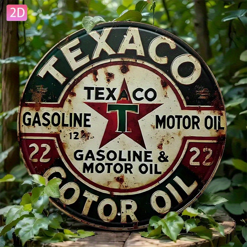 Eski Tip Texaco Yağ Logolu Met - Vintage Collectible Plates incelemesi ve fiyatı